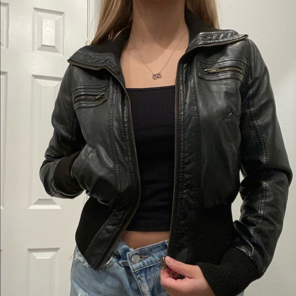 Leather jacket
